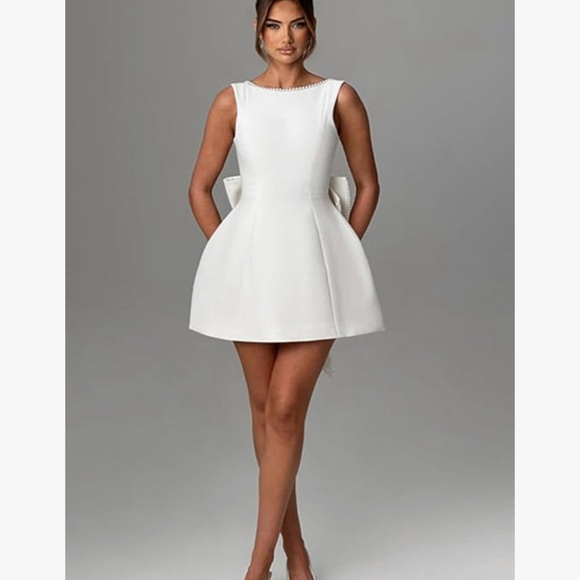 Pink Ruffle Back Dress - Picture 4 of 4